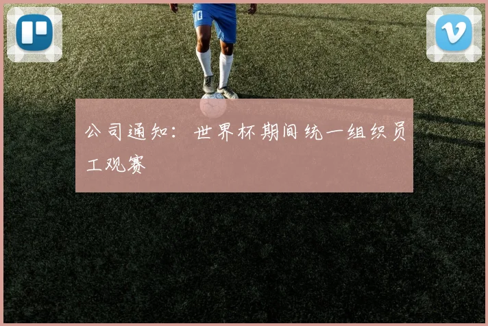 公司通知：世界杯期间统一组织员工观赛
